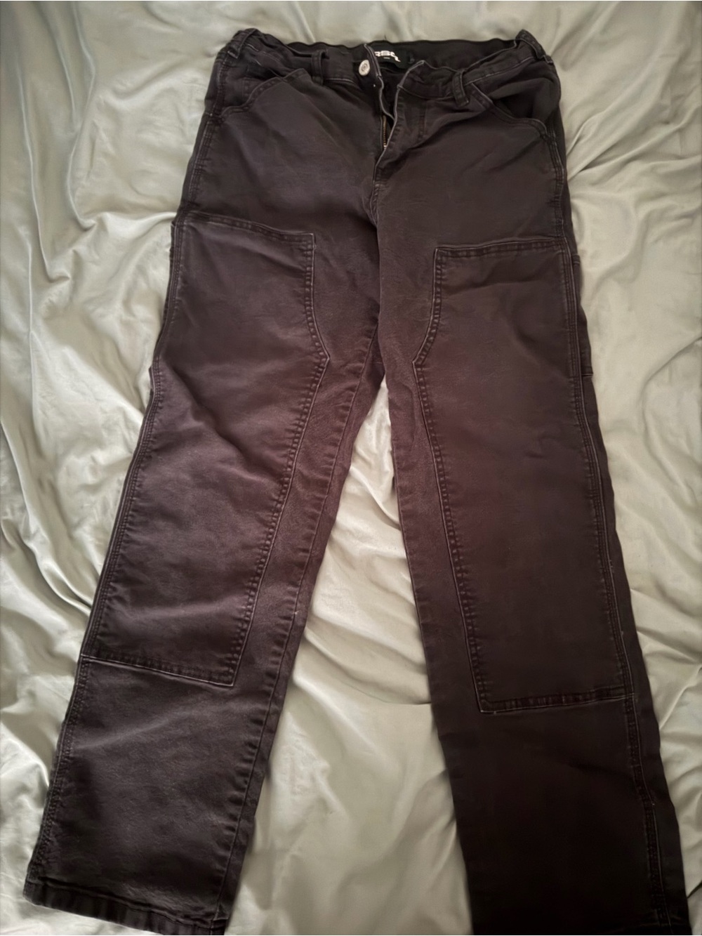 RSQ Straight-Leg Utility Jeans in Black